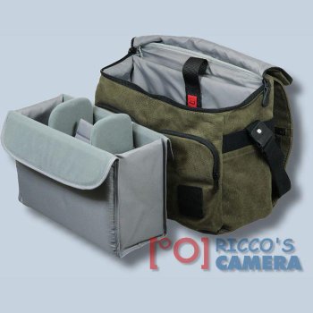 Genesis Dakar in grau Fototasche für Spiegelreflexkameras und Systemkameras Evilkamera Kameratasche mit Regenschutzhülle Tasche - 3