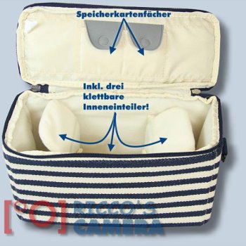 maritime Kameratasche für Samsung NX10 NX5 NX300M NX300 NX210 NX200 NX20 NX2030 NX2020 NX30 NX-11 NX1100 NX1000 NX100 NX mini - - 3