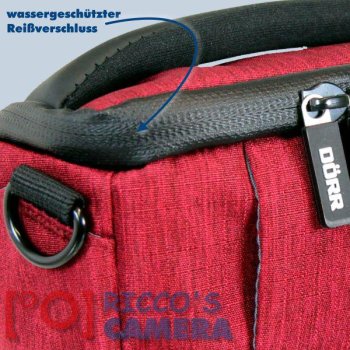 Dörr Fototasche Motion XS in rot Kameratasche für kompakte Digitalkameras oder kleine Systemkameras Tasche Bag red mxsr - 2