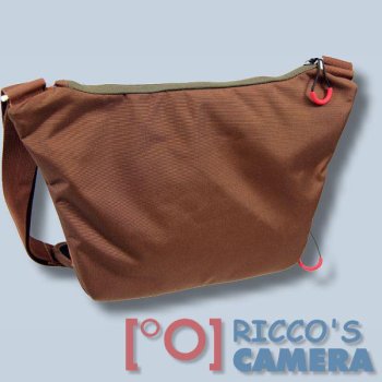 Fototasche für Panasonic Lumix DC-GX9 DMC-GX800 GX80 GX8 GX7 DMC-GX1 DMC-GM5 DMC-GM1 - Kameratasche in braun orange mit ext - 1