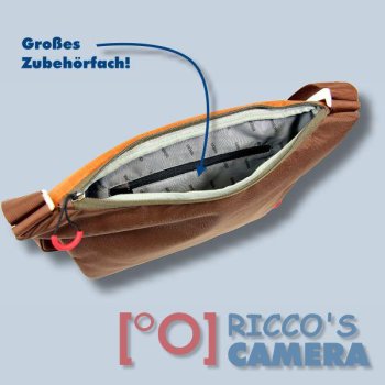 Fototasche für Sony Alpha 9 7R III 7 III 7S 7 7R 57 65 37 35 33 55 200 230 350 300 58 290 390 380 330 Kameratasche braun orange - 3