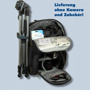 Fotorucksack für Sony Alpha 6000 7 MII 6300 6500 u.a. Backpack Rucksack Fototasche Kalahari schwarz k69b - 3