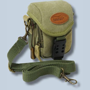 Tasche für Canon IXUS 310 HS 300 HS 310HS 300HS 310-HS 300-HS - Kalahari GOBABIS K-2 Canvas khaki GOBABIS K2 khaki k2k